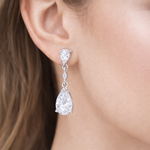 Load image into Gallery viewer, Pear Link Drop Earrings
