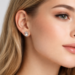 Load image into Gallery viewer, Oval Solitaire Stud Earrings
