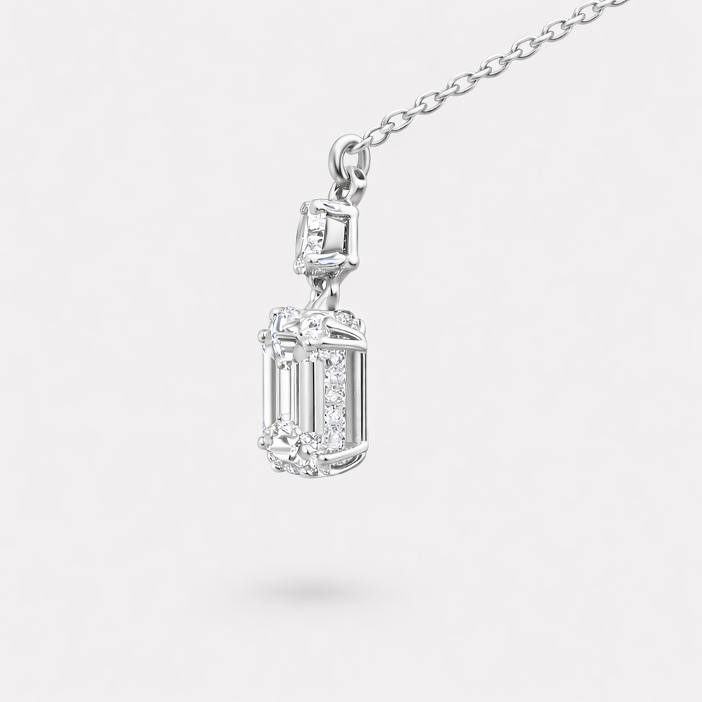 Round Halo Pendant
