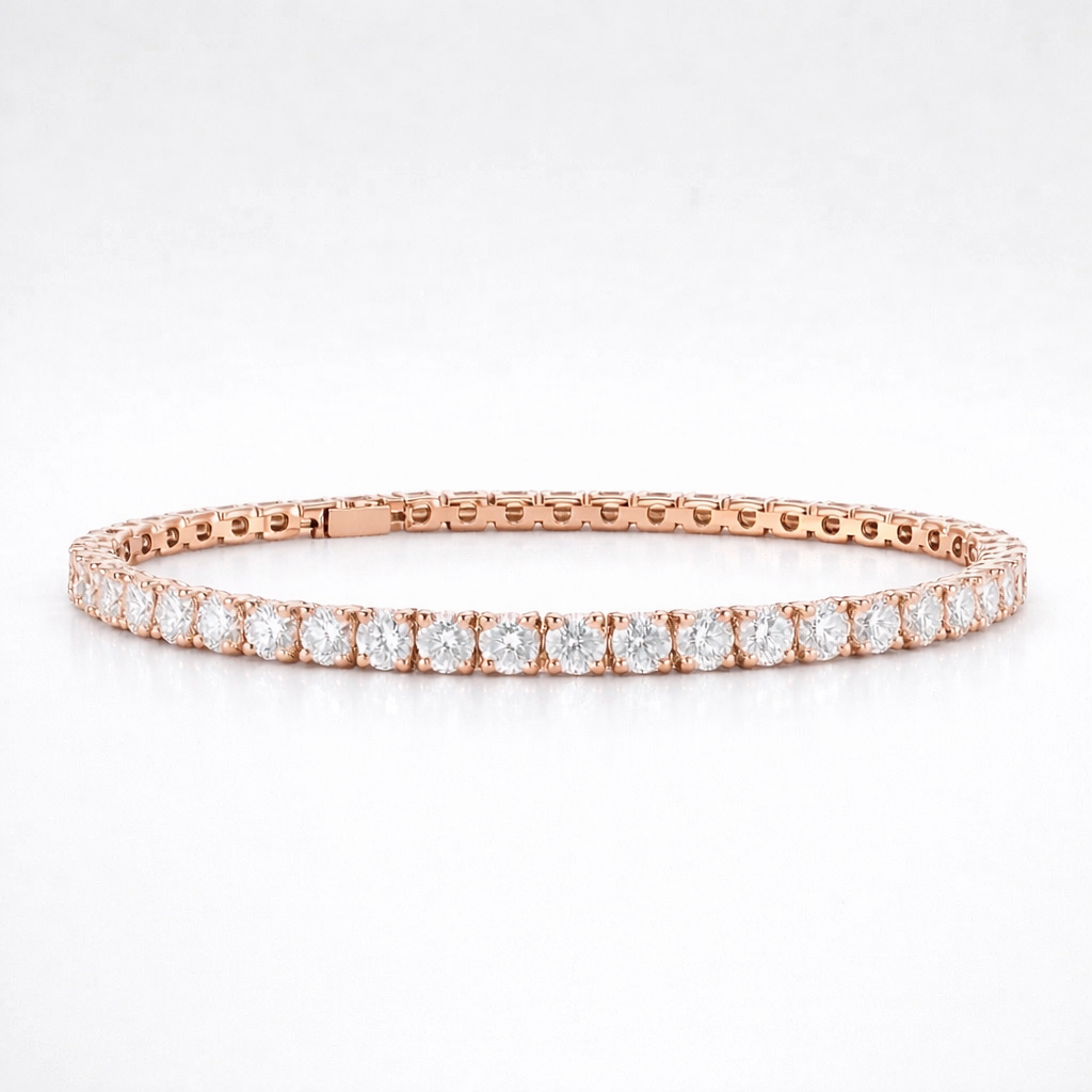 Modern Round Tennis Bracelet