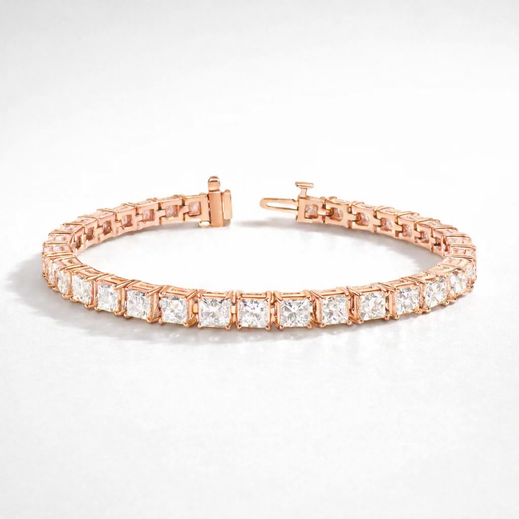 Classic Princess Cut Bracelet