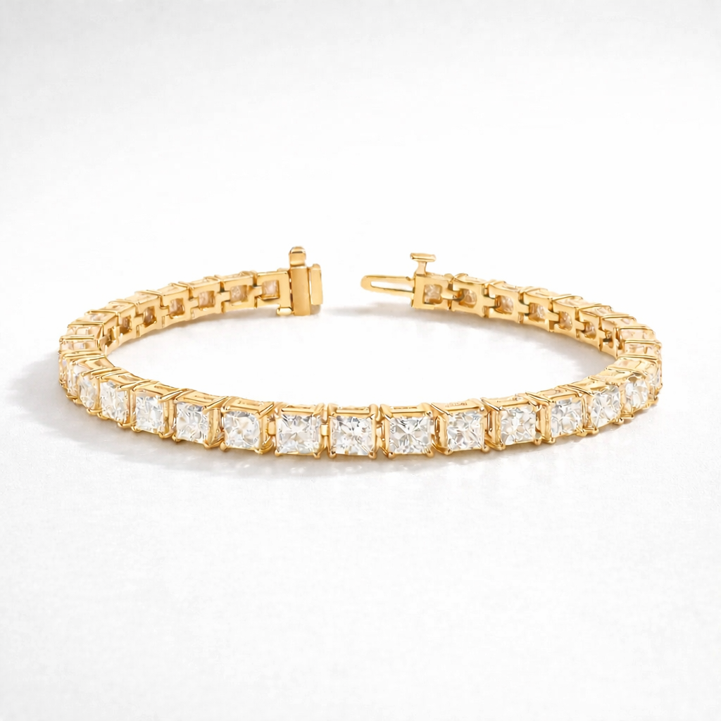 Classic Princess Cut Bracelet