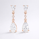 Load image into Gallery viewer, Pear Link Drop Earrings
