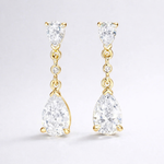 Load image into Gallery viewer, Pear Link Drop Earrings
