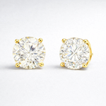 Load image into Gallery viewer, Round Basket Stud Earrings
