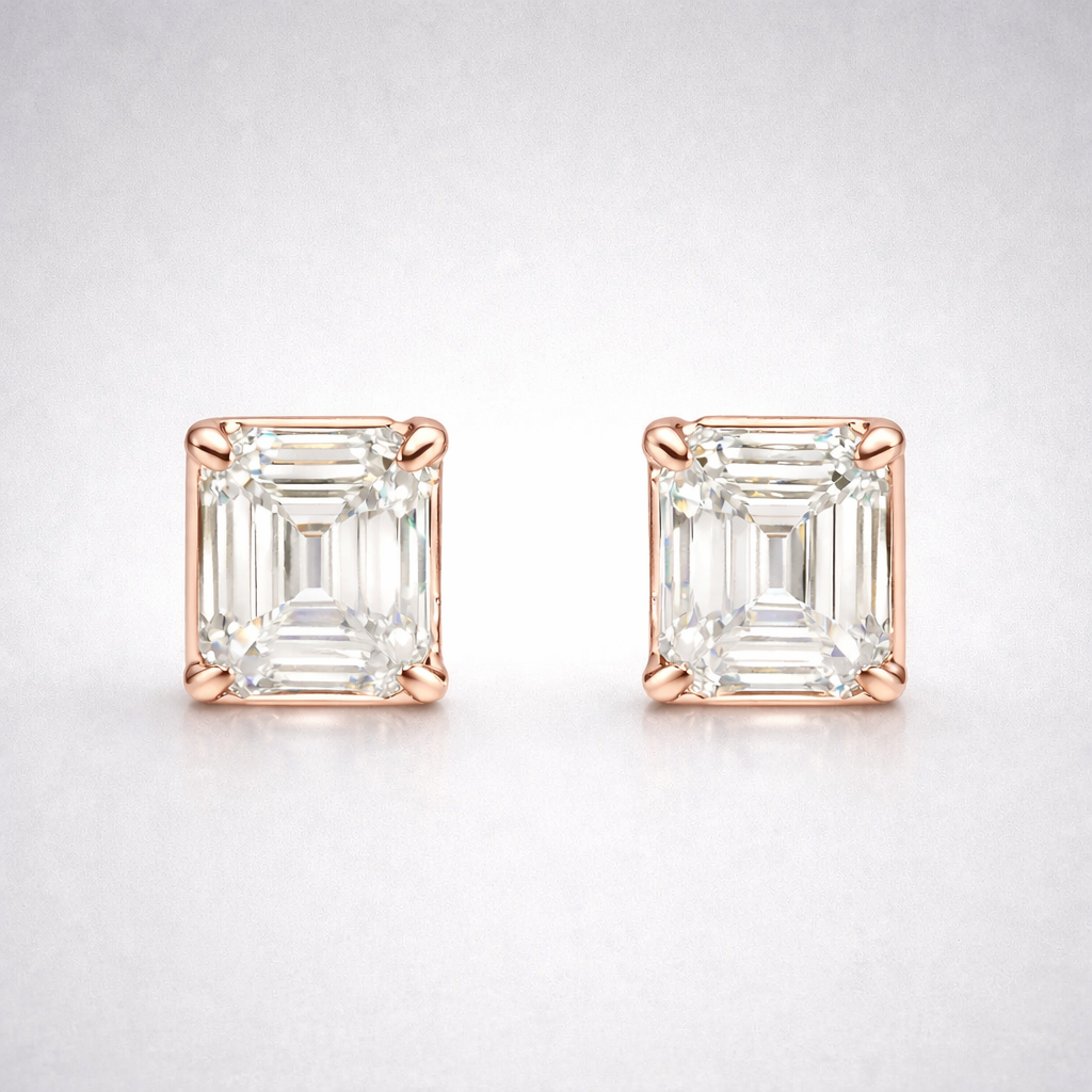 Emerald Gallery Stud Earrings