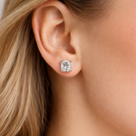 Load image into Gallery viewer, Emerald Gallery Stud Earrings
