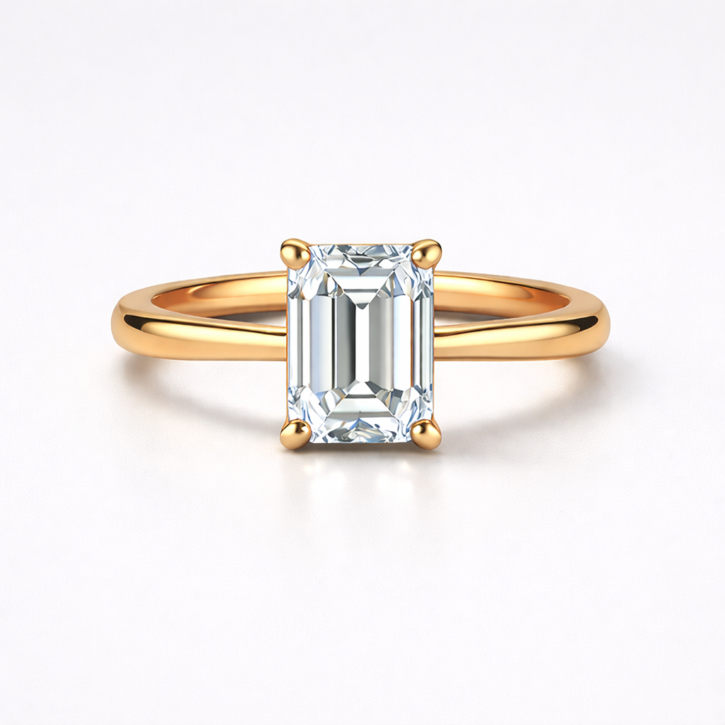 Emerald Classic Trio Ring