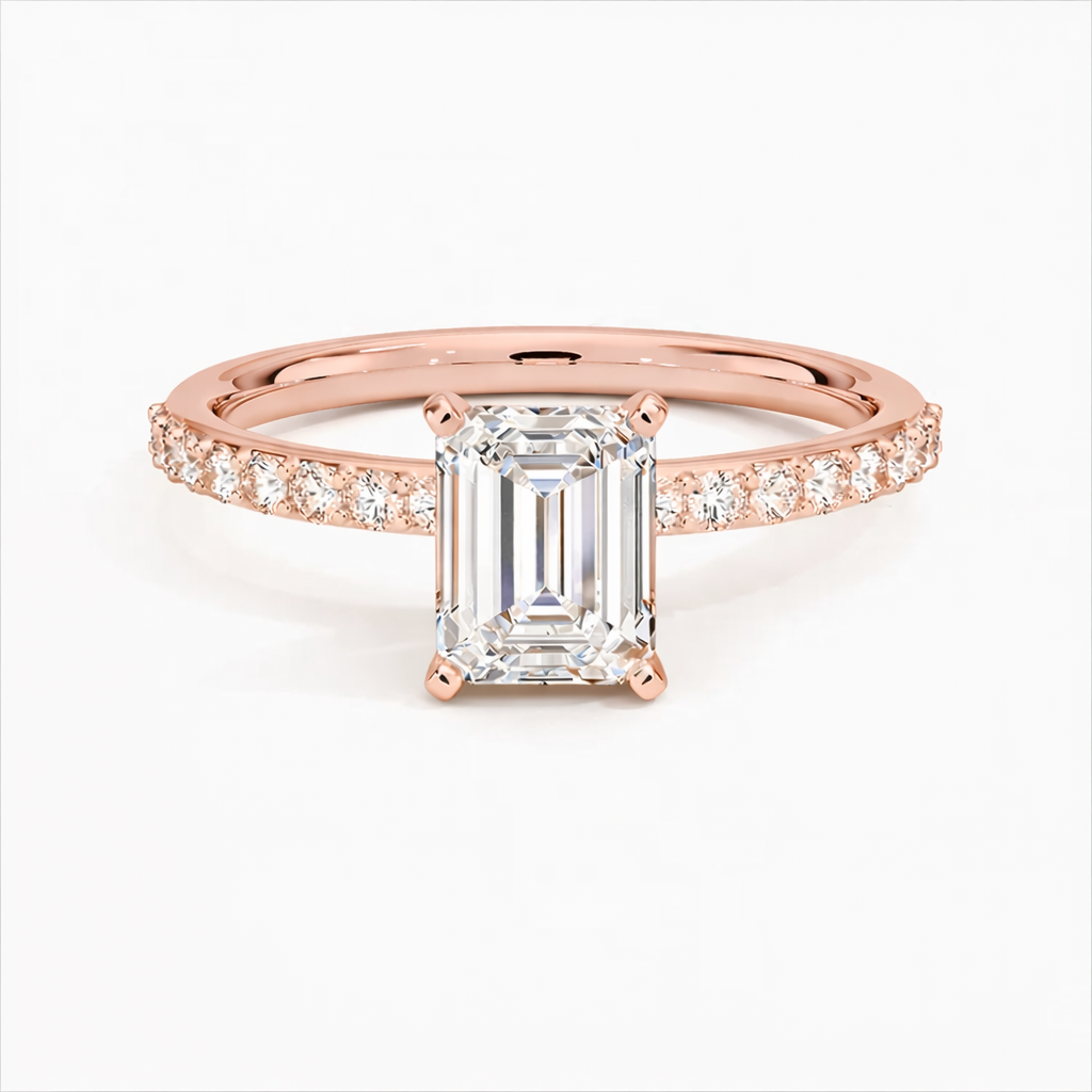 Emerald Pave Ring