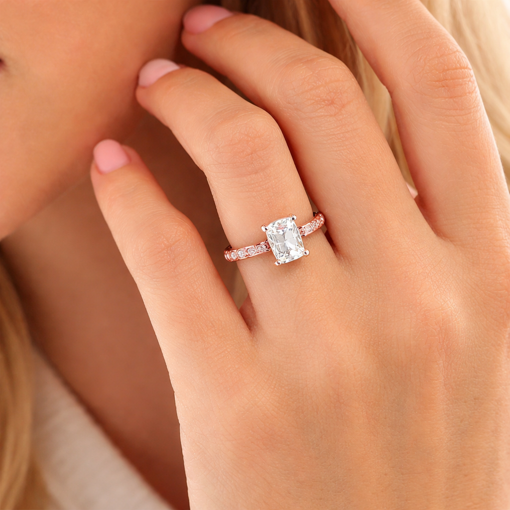 Emerald Pave Ring