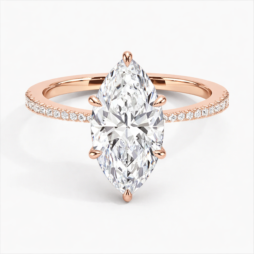 Marquise Pave Ring