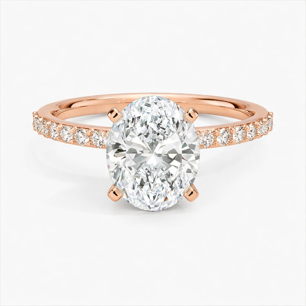 Oval Pave Ring