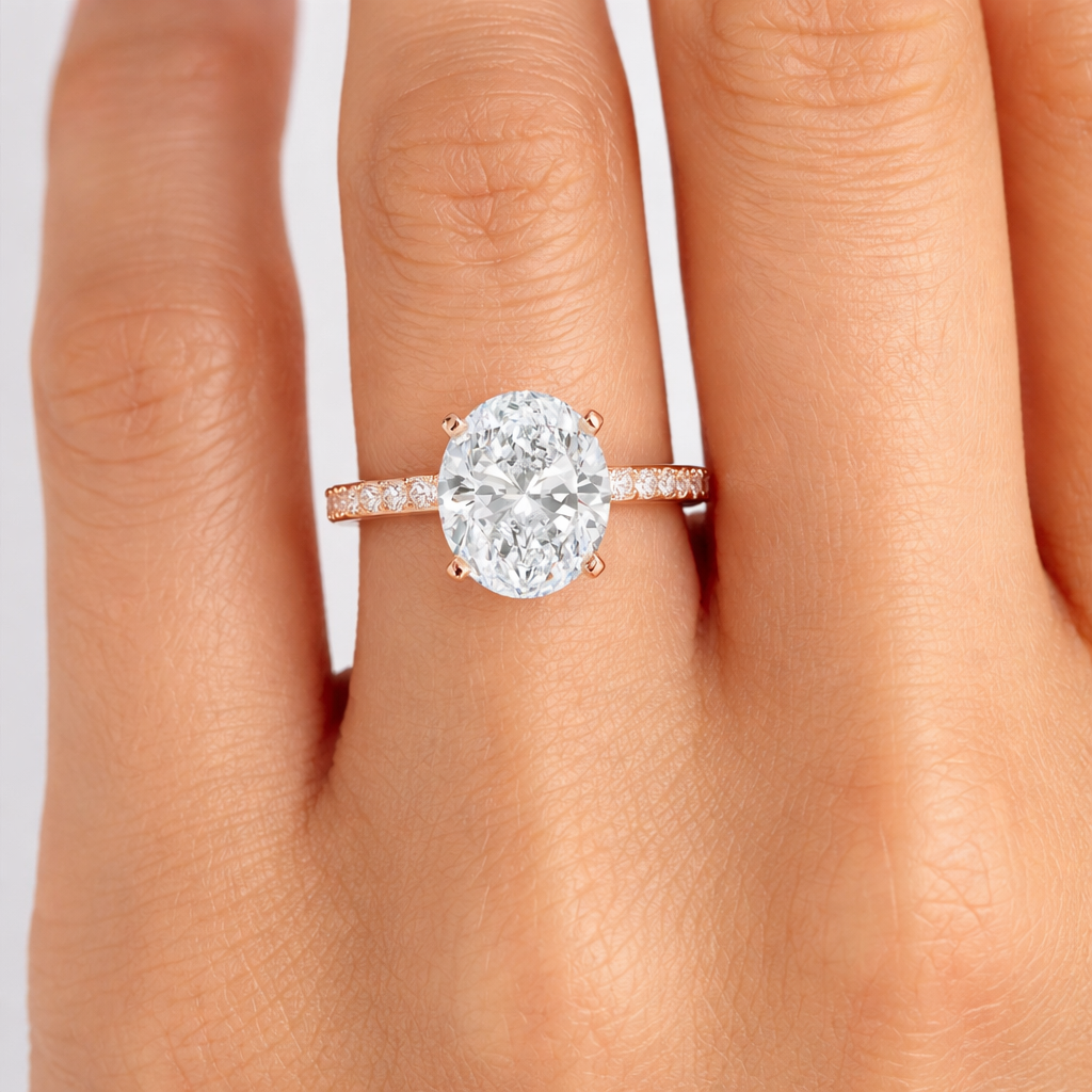 Oval Pave Ring