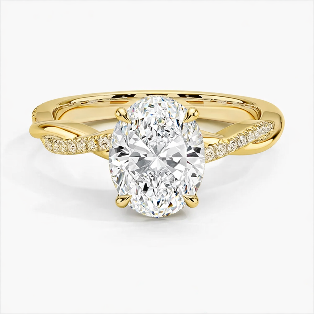 Oval Double Band Ring
