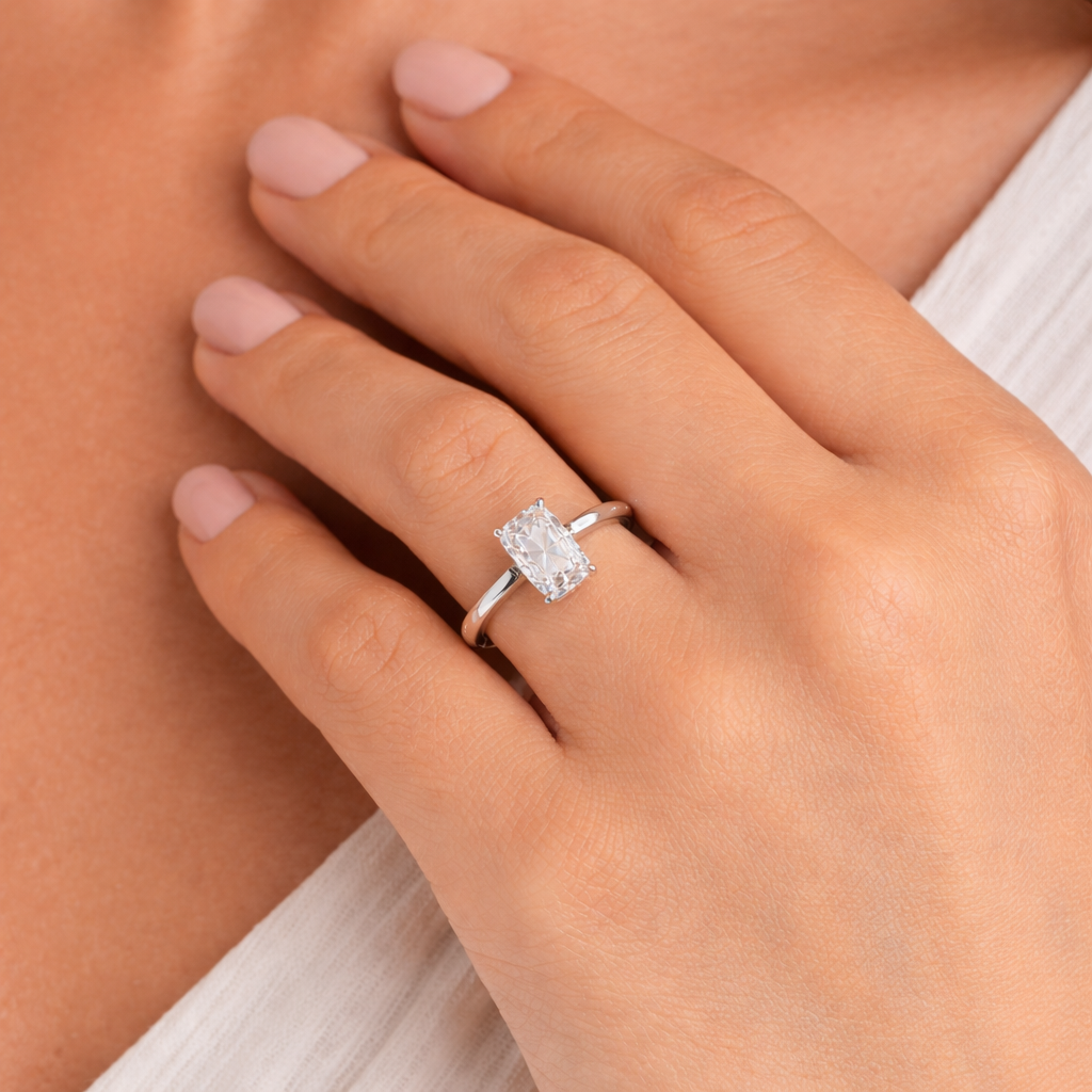 Emerald Twin Baguette Ring