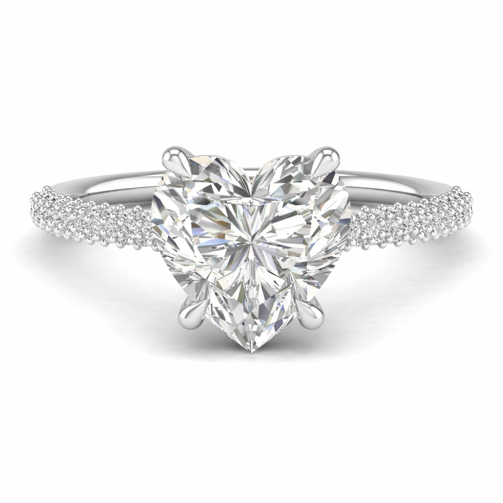 Heart Halo Ring