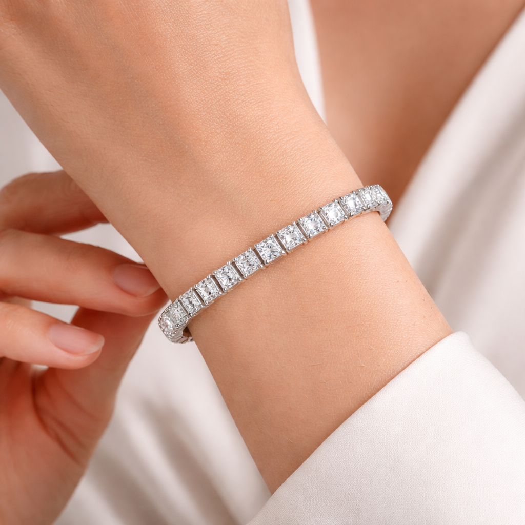 Classic Princess Cut Bracelet