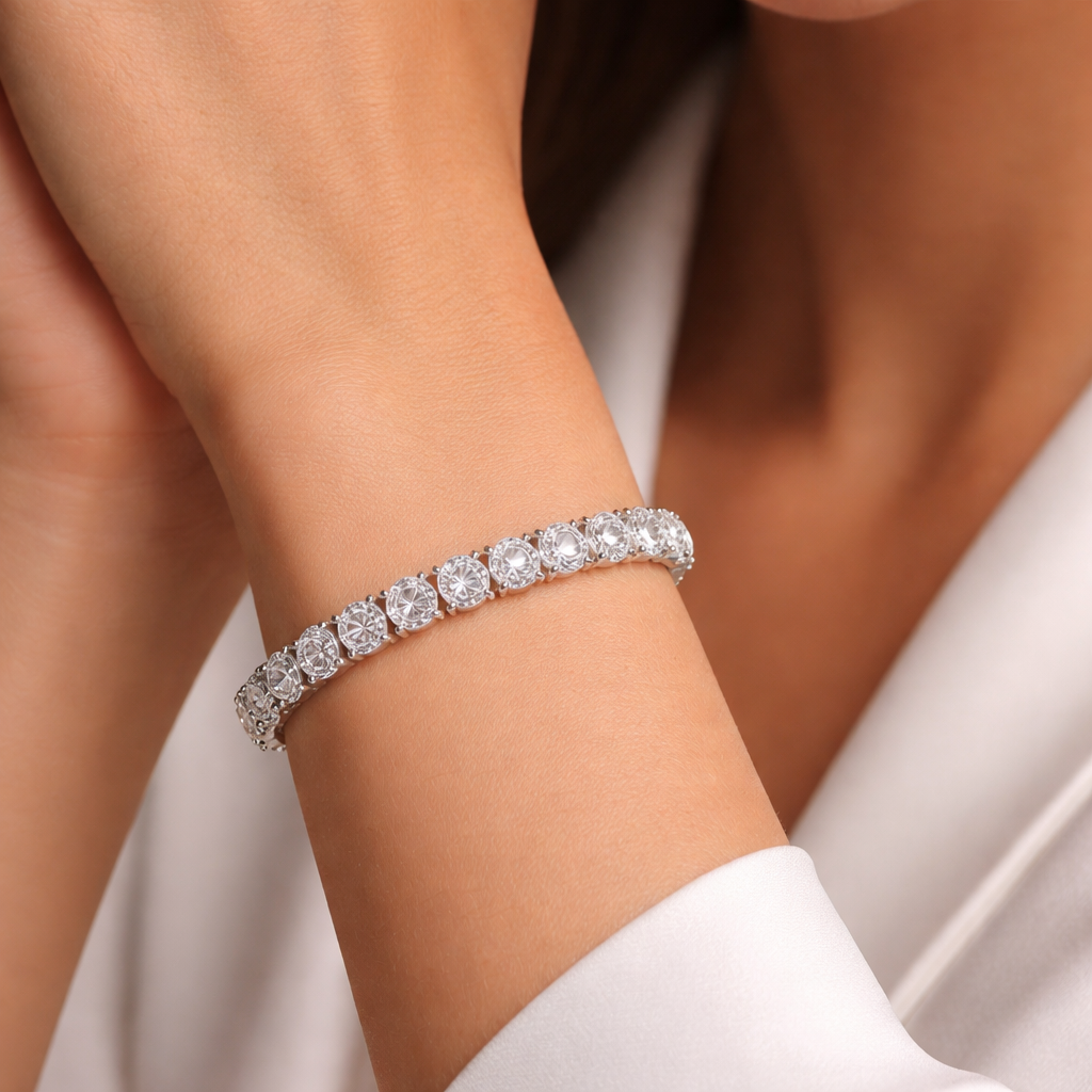 Classic Oval Diamond Bracelet