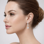Load image into Gallery viewer, Round Bar Drop Earrings
