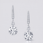 Load image into Gallery viewer, Round Bar Drop Earrings

