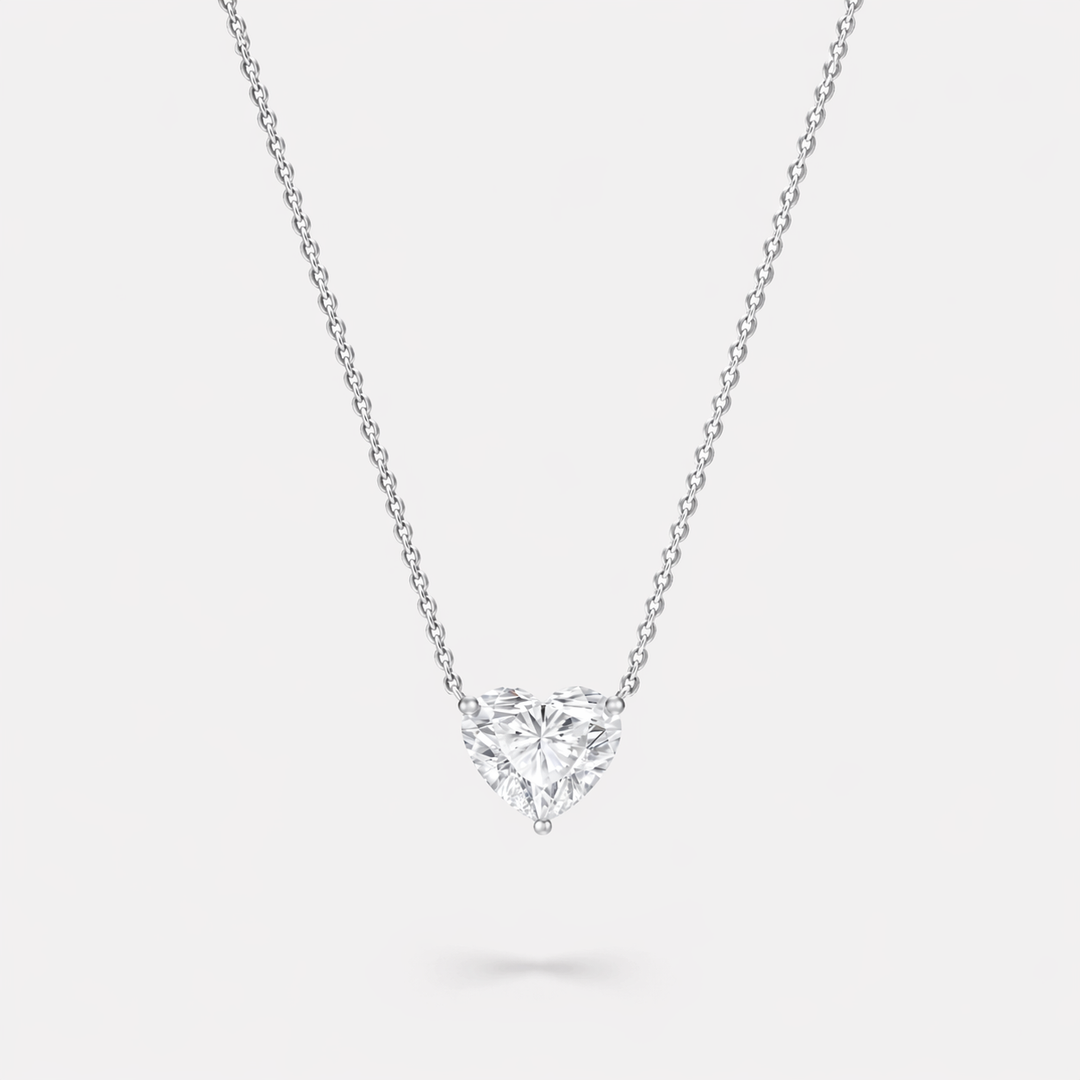 Heart Solitaire Pendant