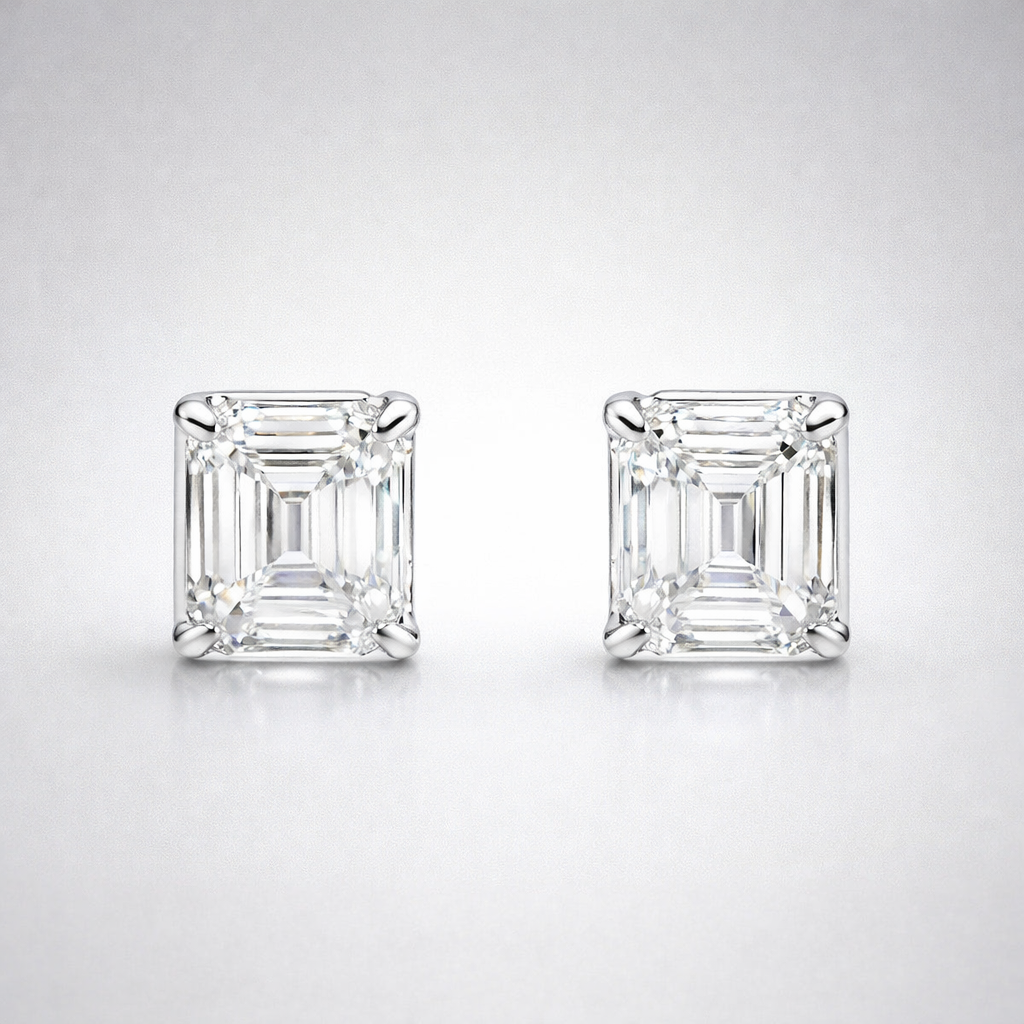 Emerald Gallery Stud Earrings