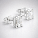 Load image into Gallery viewer, Emerald Gallery Stud Earrings
