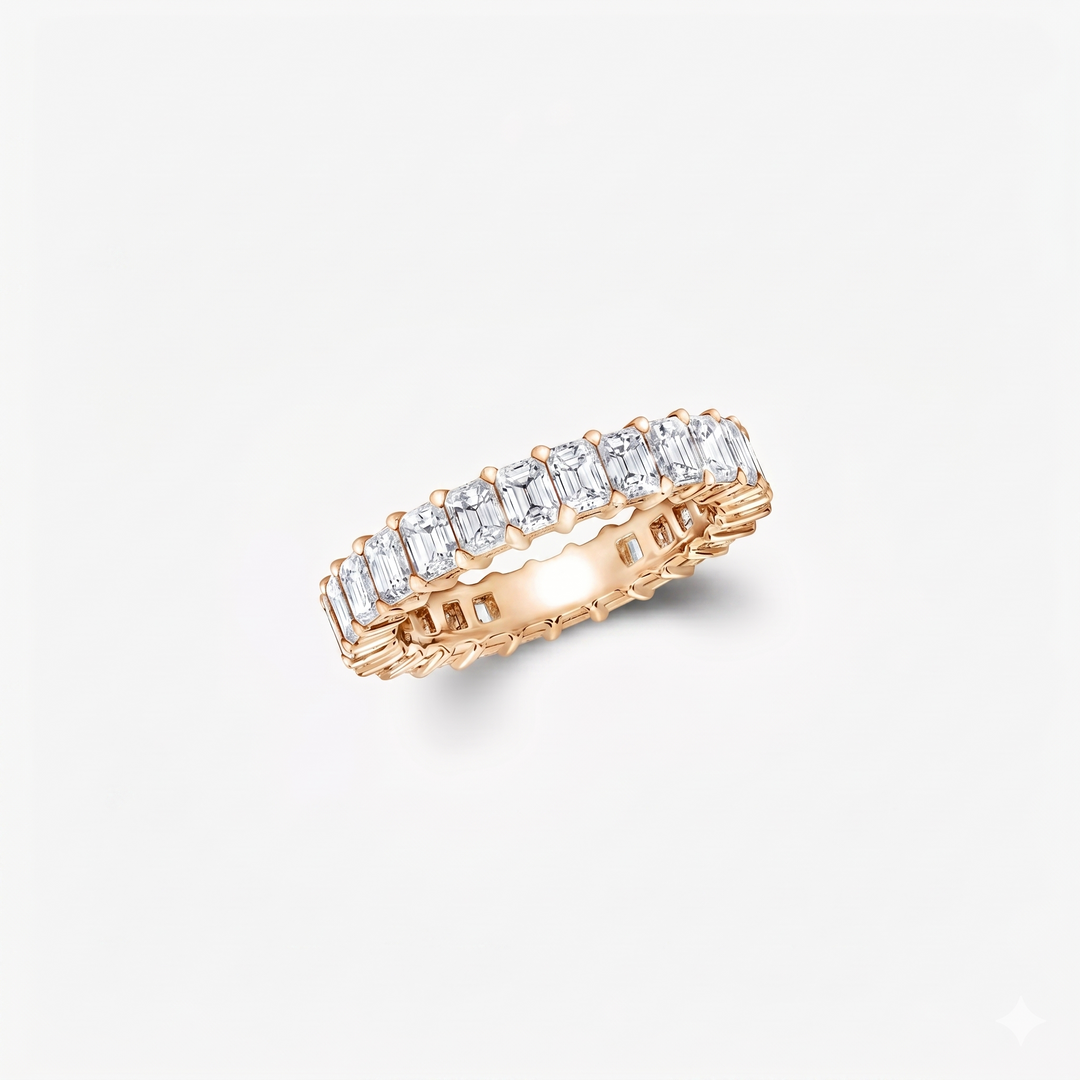 Emerald Band Ring