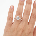 Load image into Gallery viewer, Emerald Petite Solitaire Ring
