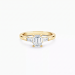 Load image into Gallery viewer, Emerald Petite Solitaire Ring
