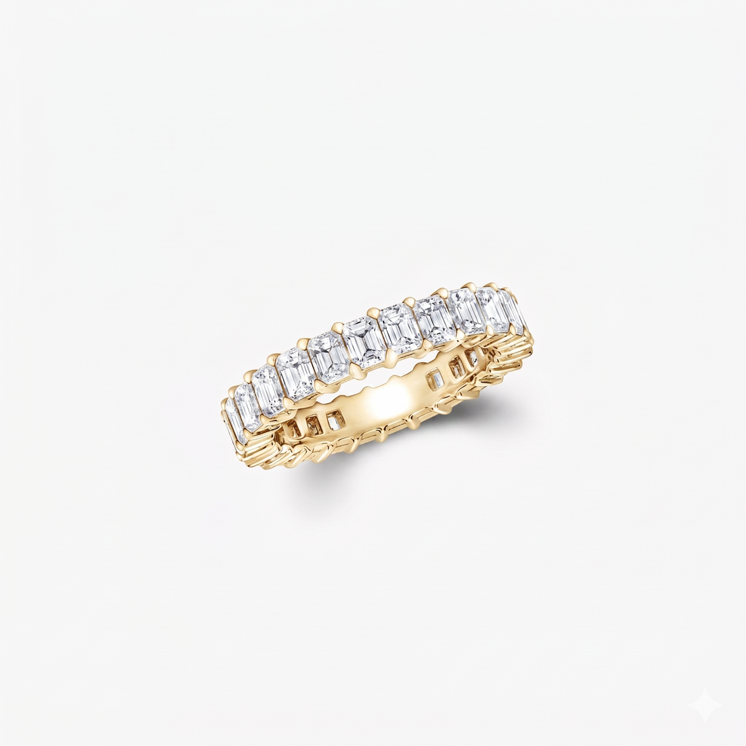 Emerald Band Ring