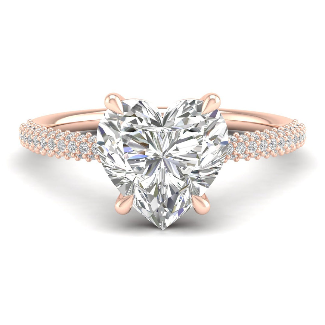 Heart Halo Ring