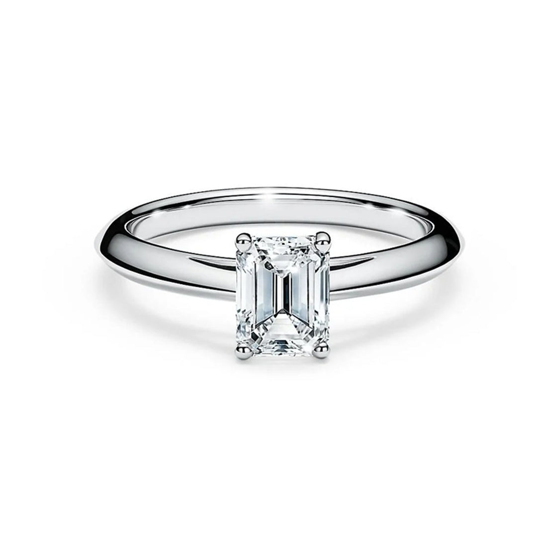 Emerald Classic Solitaire Ring