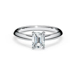 Load image into Gallery viewer, Emerald Classic Solitaire Ring
