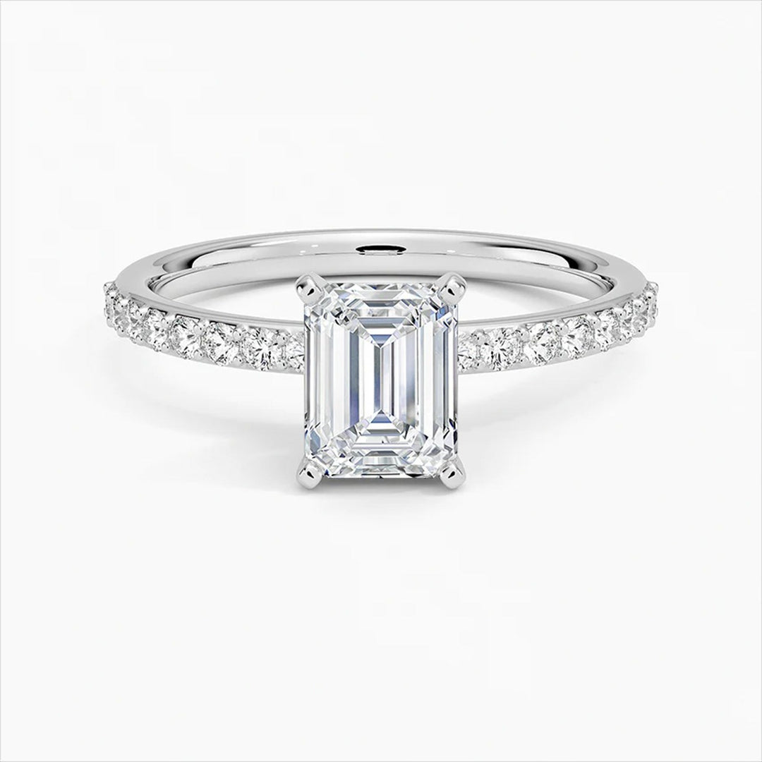 Emerald Pave Ring
