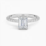 Load image into Gallery viewer, Emerald Pave Ring
