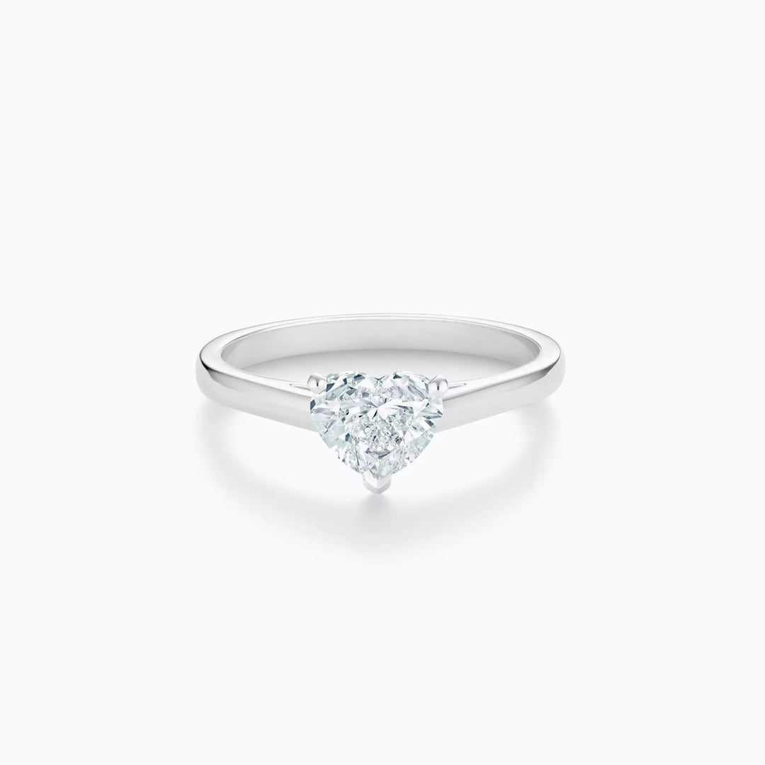 Heart Solitaire Ring