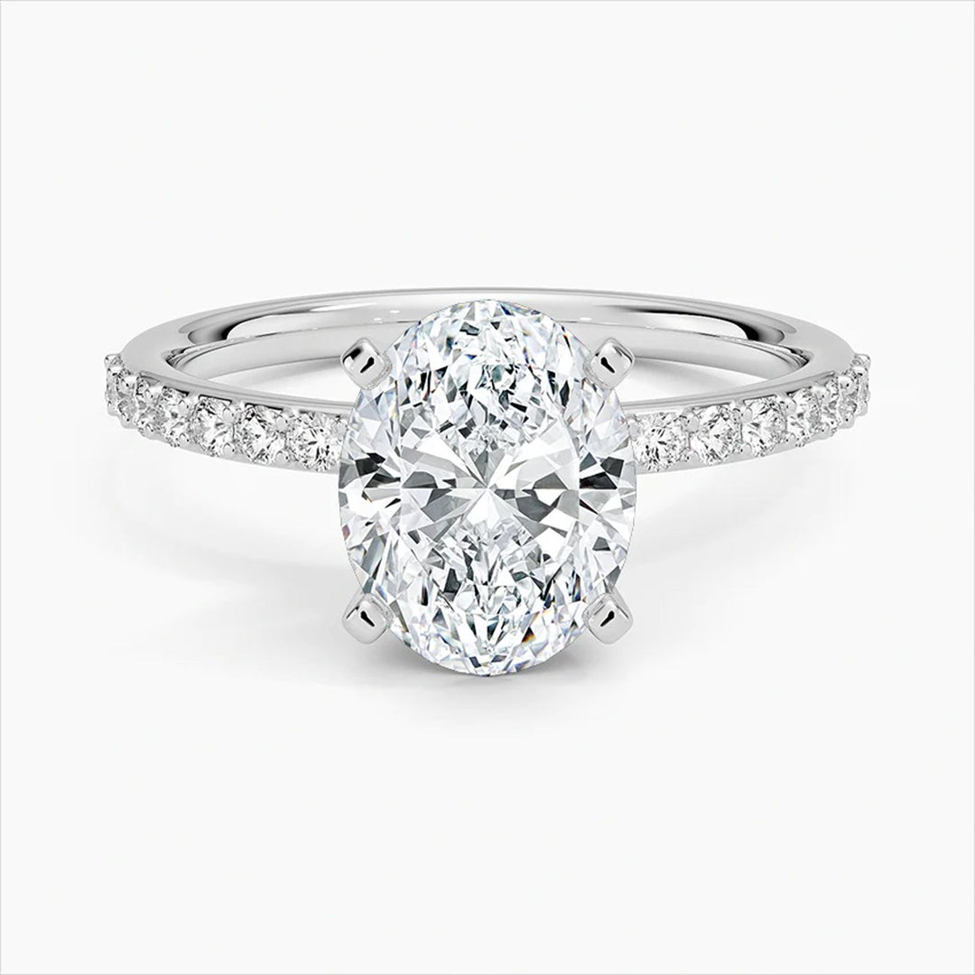 Oval Pave Ring