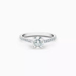 Load image into Gallery viewer, Round Three Stone Ring
