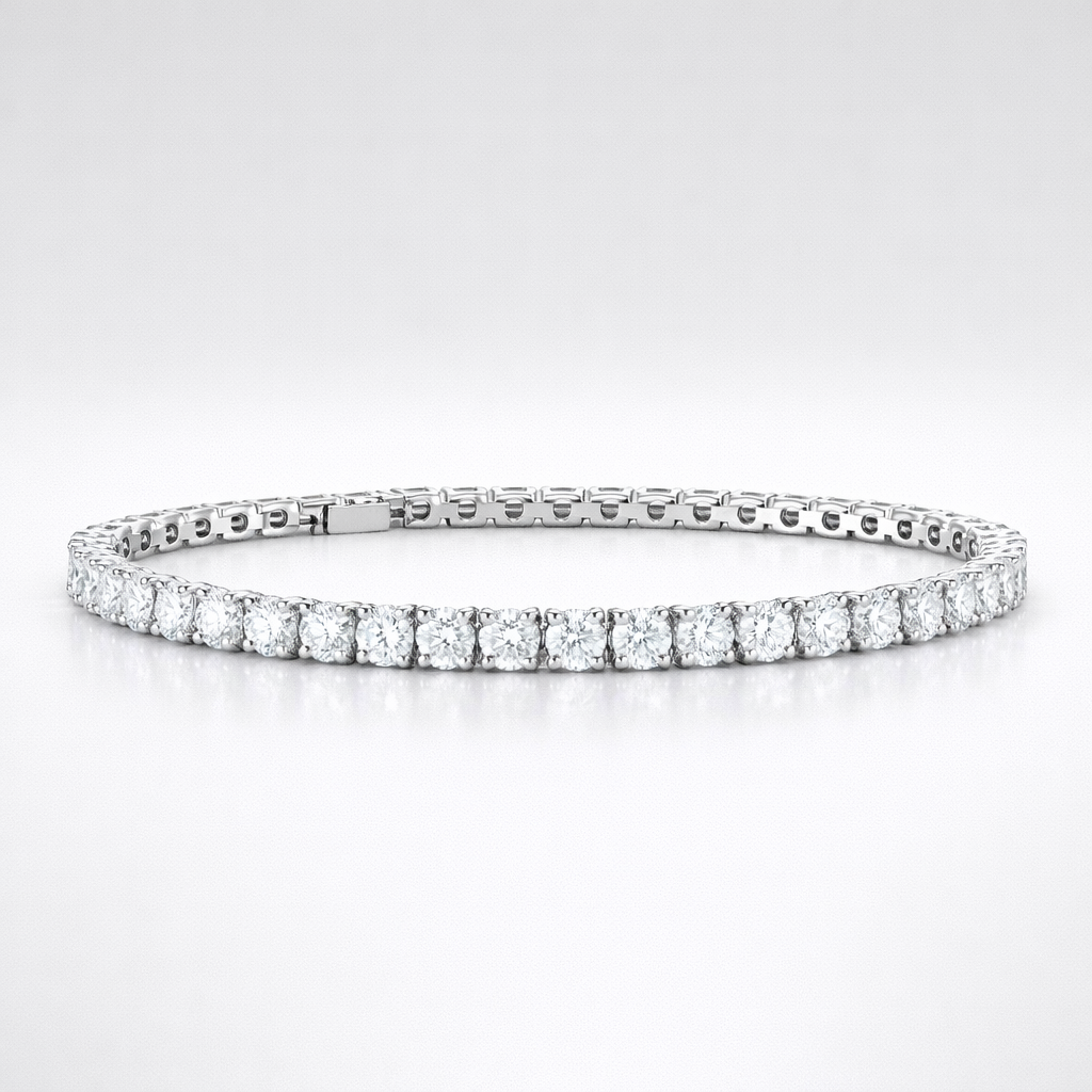 Modern Round Tennis Bracelet