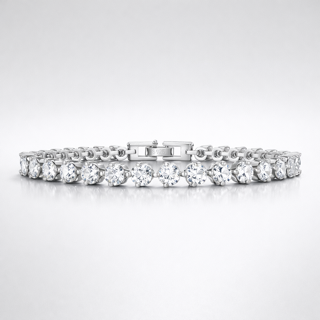 Refined Round Tennis Bracelet