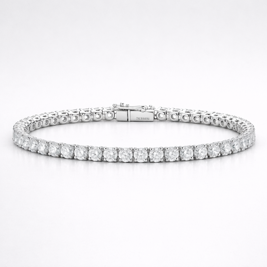 Modern Round Tennis Bracelet