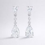 Load image into Gallery viewer, Pear Link Drop Earrings
