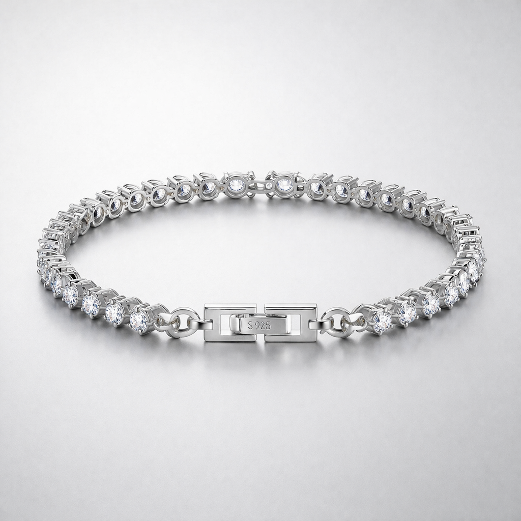 Refined Round Tennis Bracelet