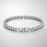 Load image into Gallery viewer, Refined Round Tennis Bracelet
